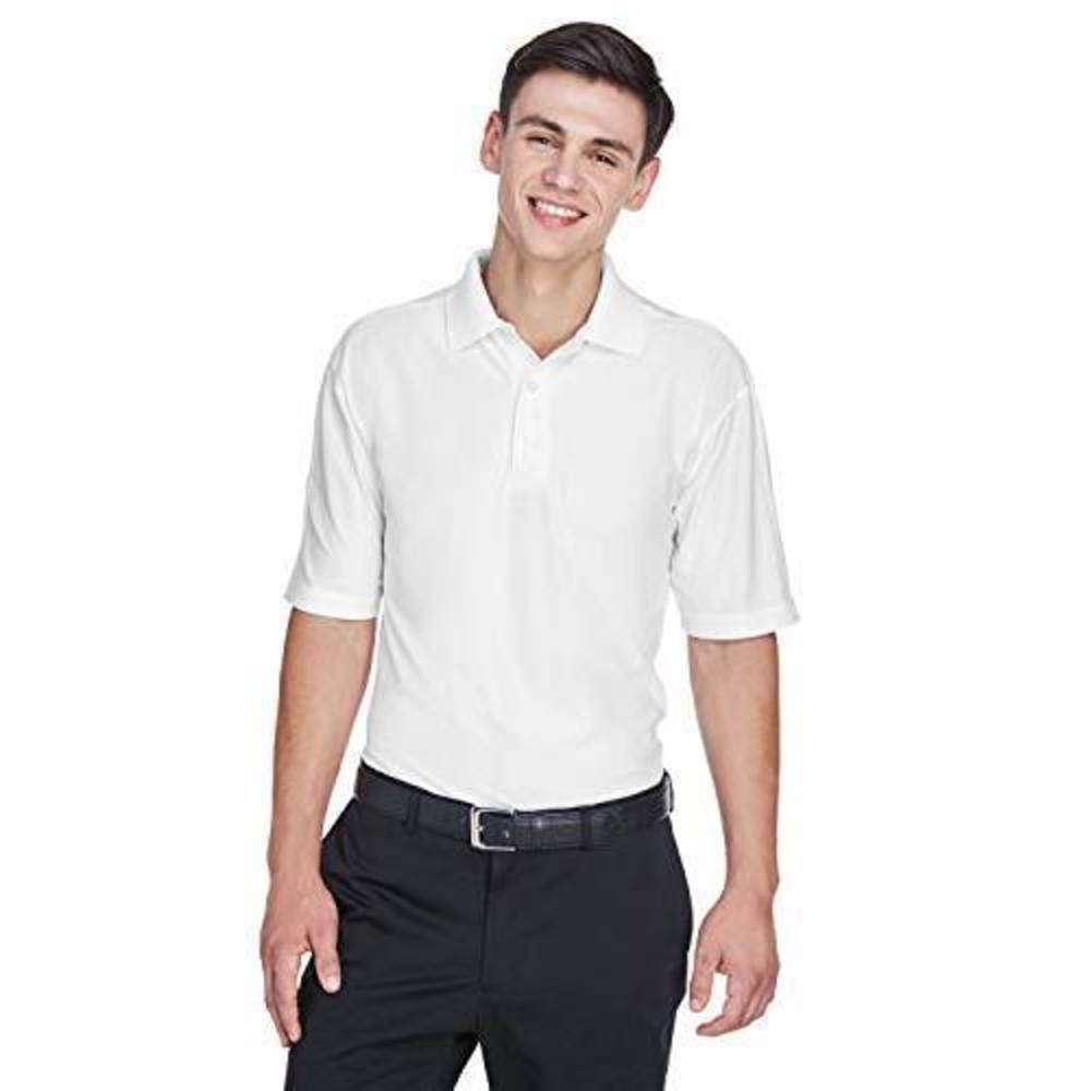 NEW UltraClub Men's Cool & Dry Elite Performance Polo 5XL WHITE